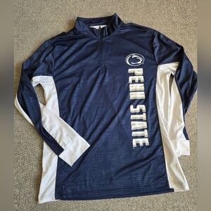 Penn State Navy and White Quarter-Zip Pullover